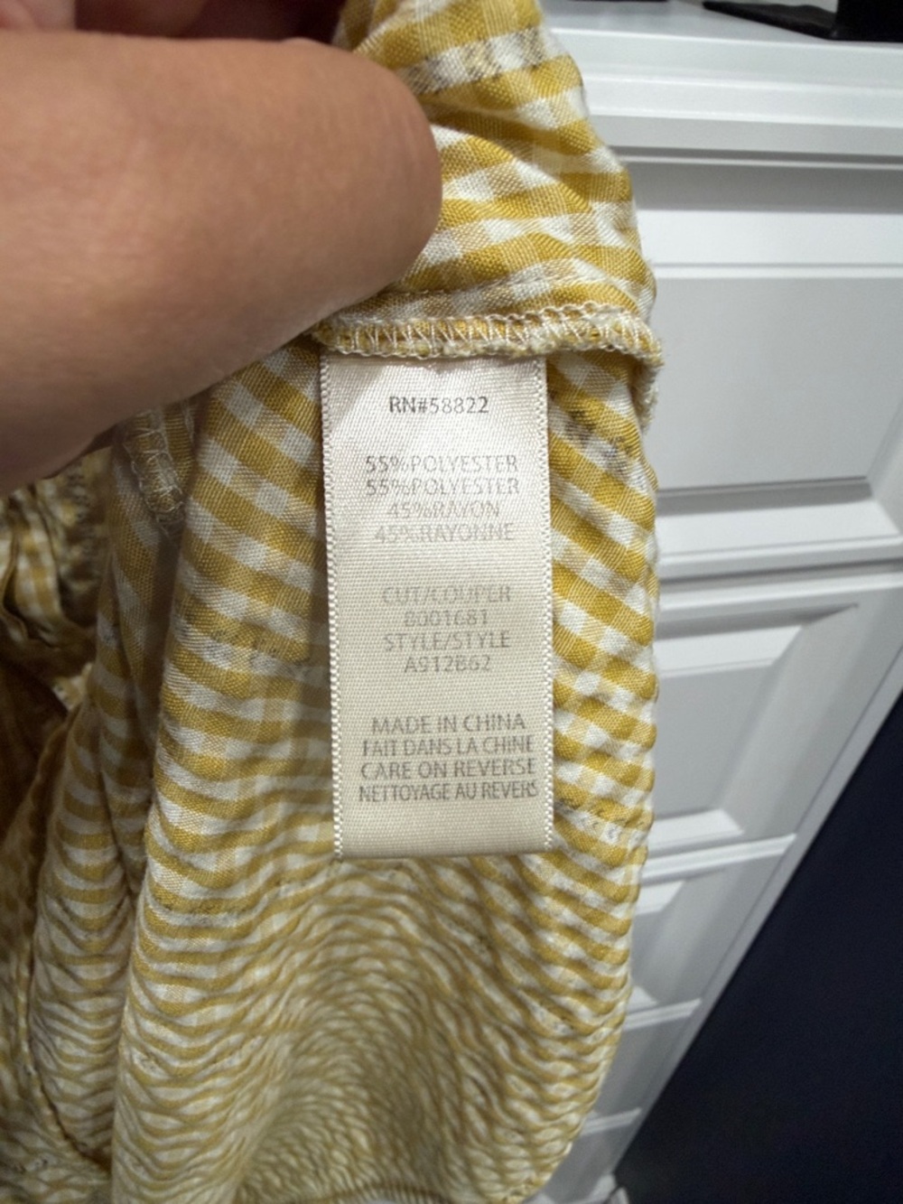 Light Yellow Ruffle-Sleeve Wrap Dress with Tie Waist SZ M - Picture 11 of 11